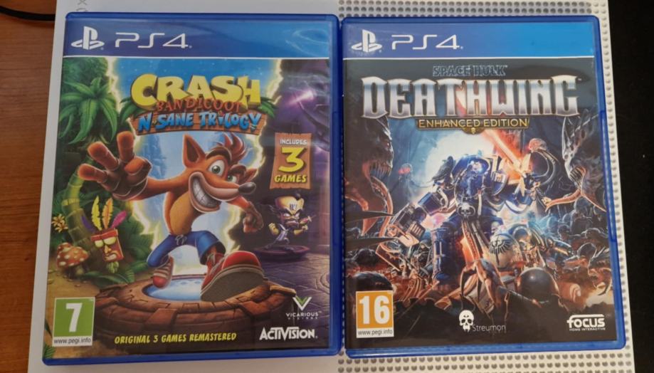 PS4 igri - Space hulk Deathwing + Crash Bandicoot N'sane trilogy