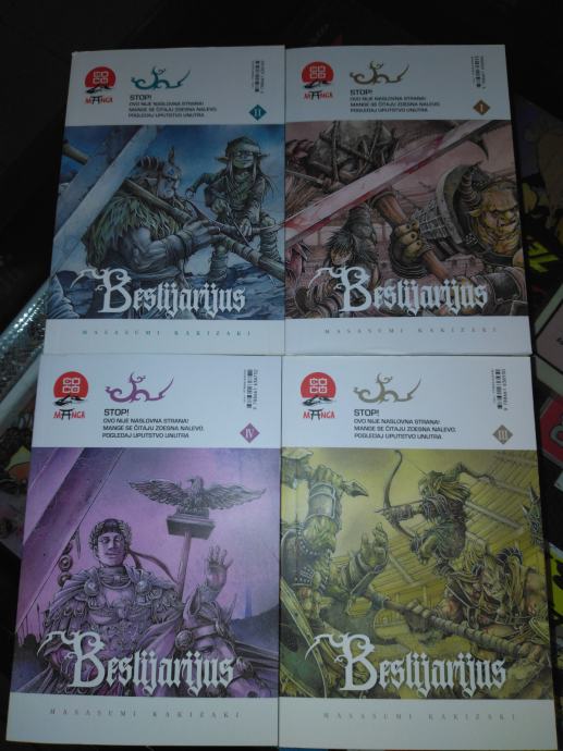 Bestijarijus,Manga,Komplet 1-4,Darkwood