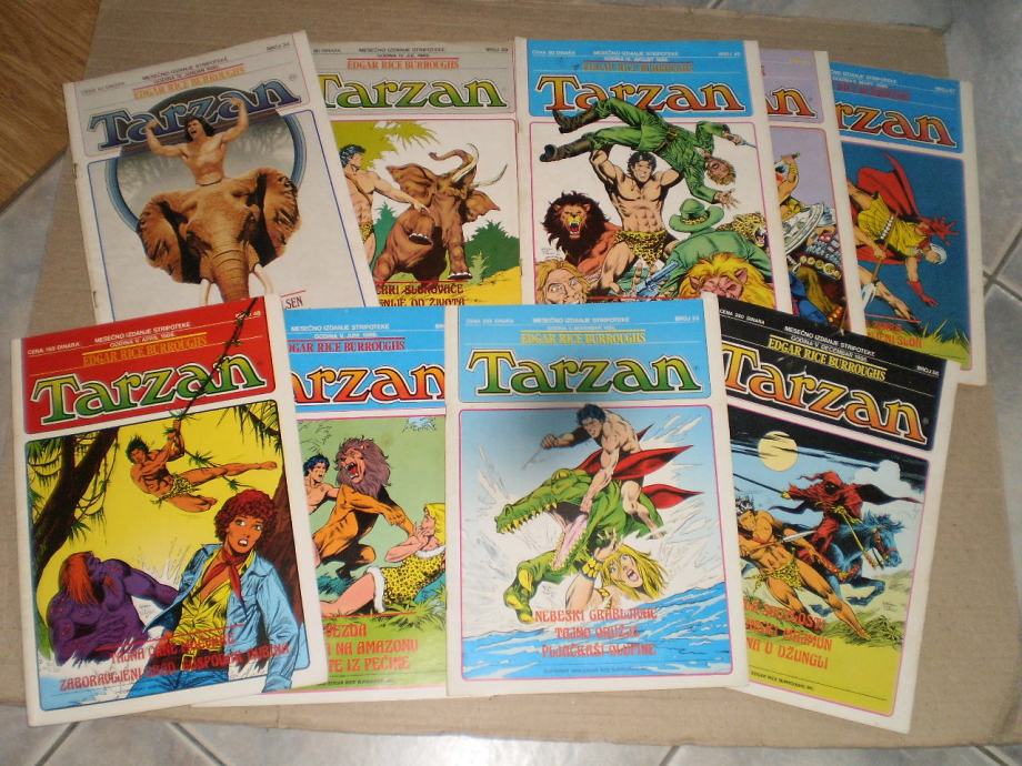 Tarzan,mesečna izdaja Stripoteke.št.med 33 - 91