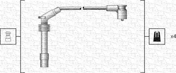 Komplet vzigalnih vodnikov az svecke MAGNETI MARELLI 941318111159