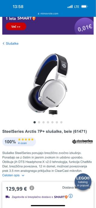 Gaming Slušalke Steelseries