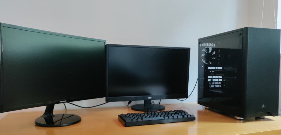 GAMING PC / LOGITECH G PRO tipkovnica / Monitor 2x / WINDOWS 11