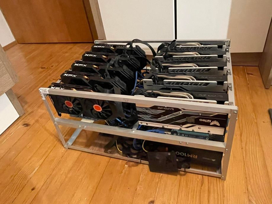 Mining RIG 10x RX 580 8GB 320MH/S