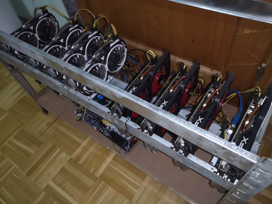 Mining Rig 247MH ~ 8x RX570 8GB MSI/XFX