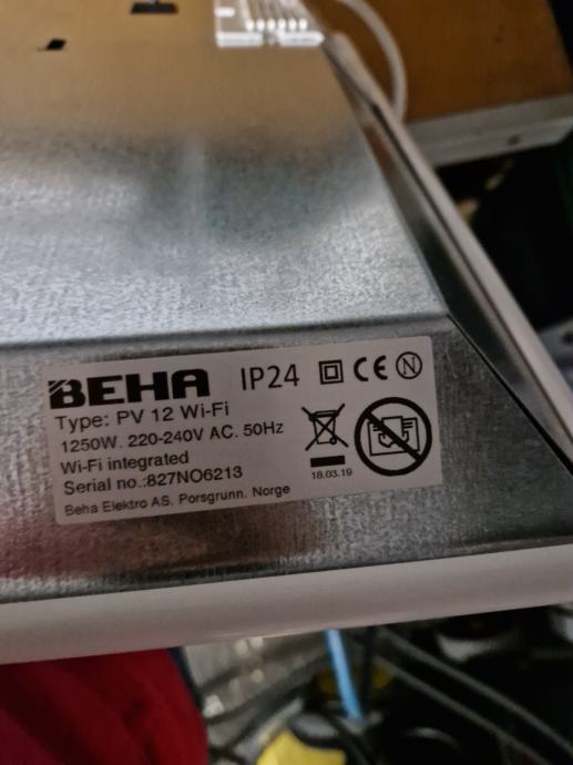 Radijator BEHA 1250W