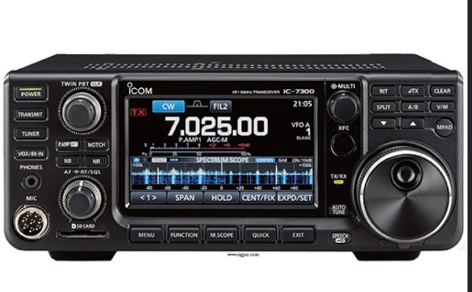 Icom 7300 + pokrivalo + icom ps85