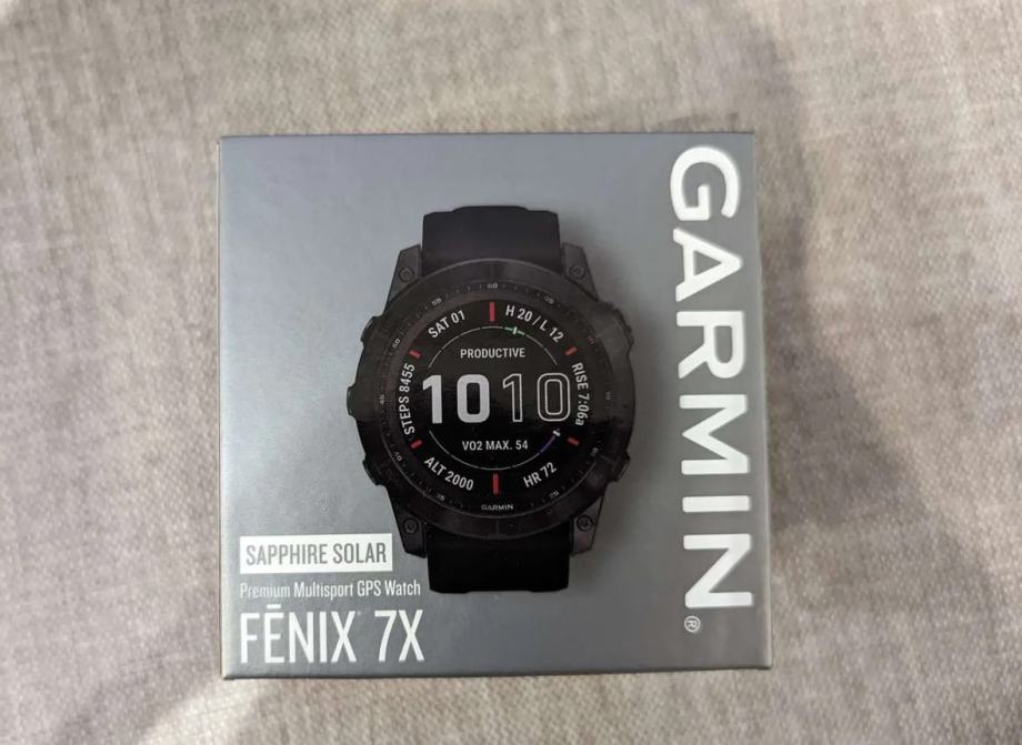 Garmin Fenix ​​7x Sapphire Solar Titan NOVO!