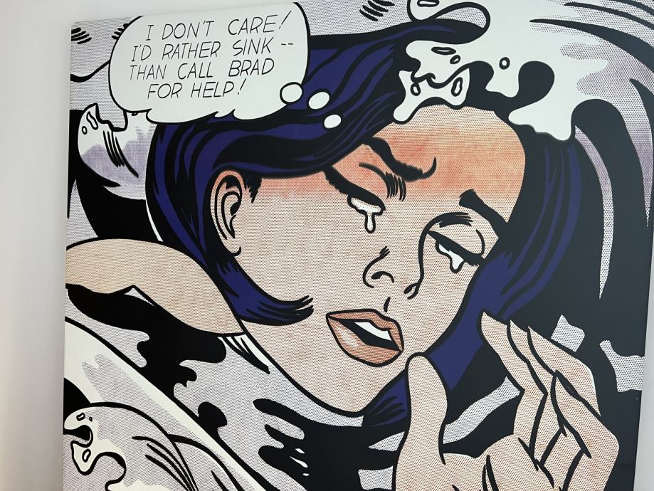 Roy Lichtenstein POPART Drowning girl