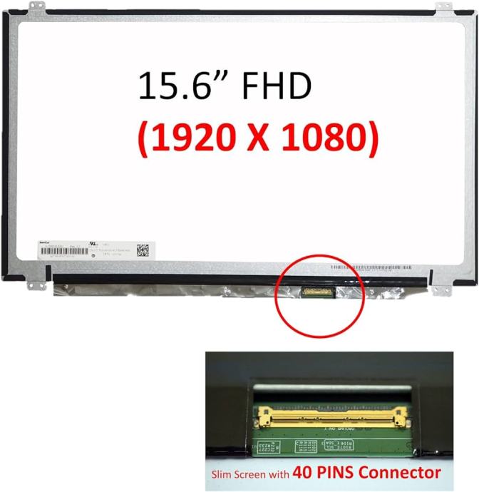 15.6" LED LCD ekran za notebook 1920*1080 FHD 40 PINS B156HTN02.1