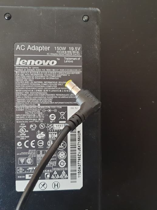 Adapter lenovo 19.5v 7.7a