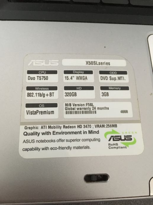 Asus x50sl не включается питание