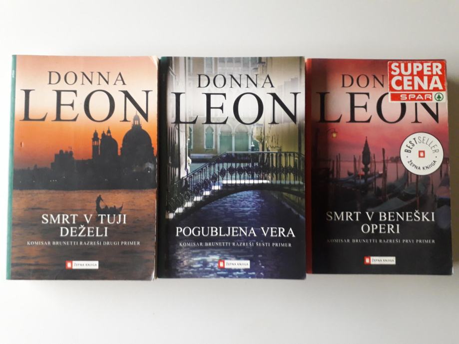 DONNA LEON, 3 KNJIGE V KOMPLETU