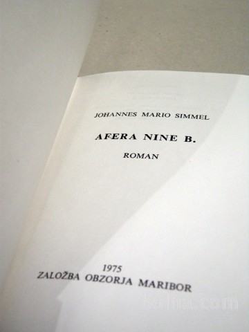 Johannes Mario Simmel, AFERA NINE B, 1957