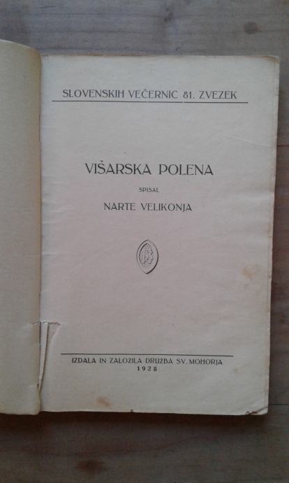 Slovenske večernice, 81.zvezek, Višarska polena, Narte Velikonja