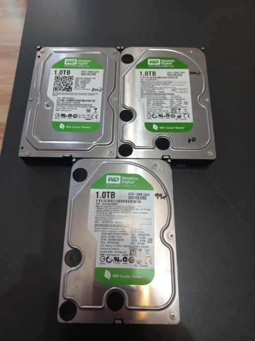 3x1tb wd green