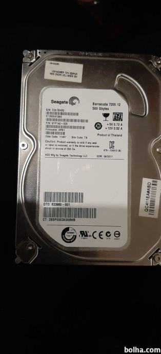 500gb hdd,Seagate st3500413as,sata2