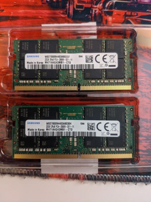 2x 32 GB SO-DIMM RAM