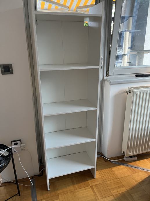 (Knjižna) IKEA Baggebo, bela 50x25x160 cm