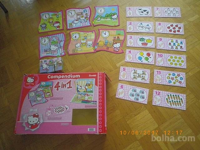 HELLO KITTY COMPEDIUM CLEMENTONI BOX