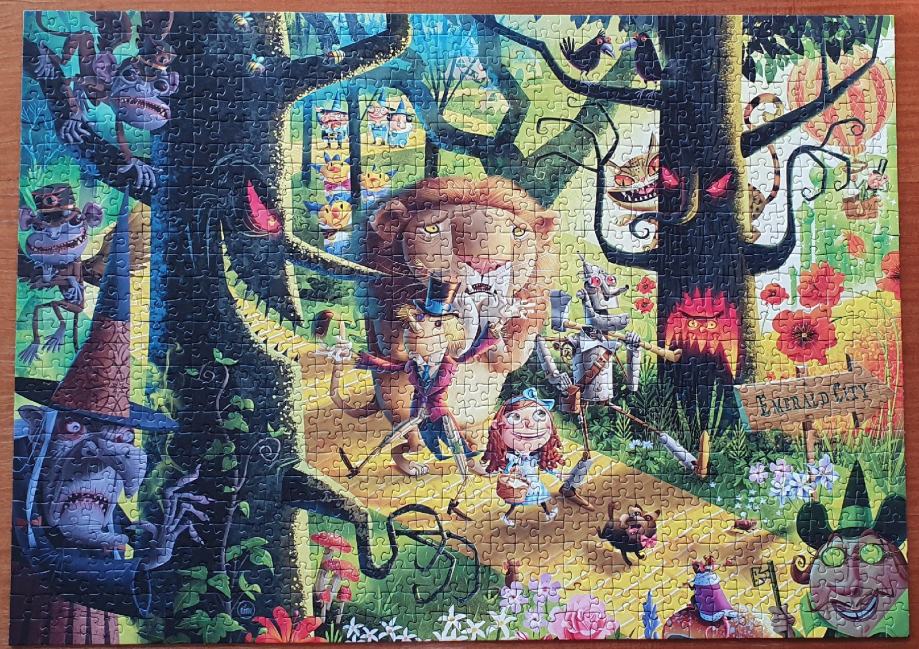 Puzzle 1000 kosov 2 kosa za 10 eur, zloženi 1x