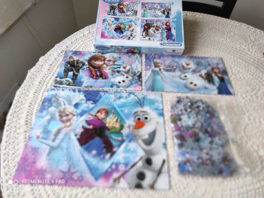 Sestavljenke-puzzle Disney FROZEN, 20, 60,100,180, brezhibno