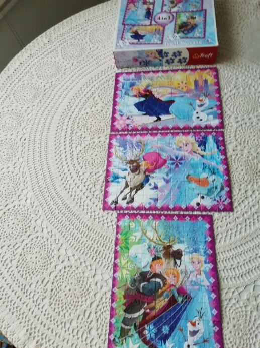 Sestavljenke - puzzle Disney Frozen, za 4+, brezhibne