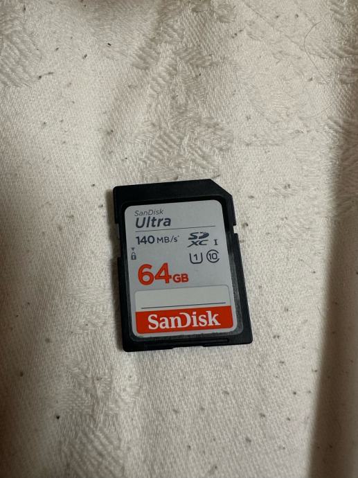 SanDisk Ultra 64 GB pomnilniška kartica SDXC 140 MB/s