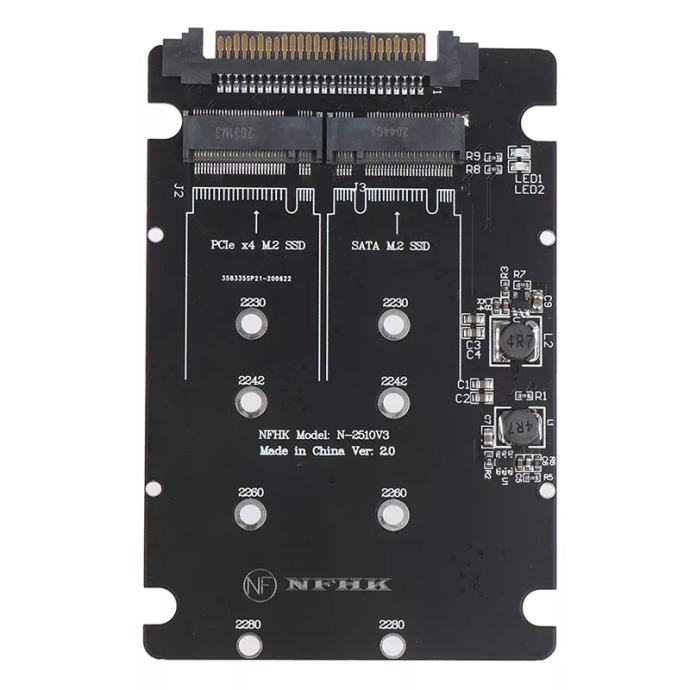 Sata m.2 NVME in NGFF - SFF 8639 adapter