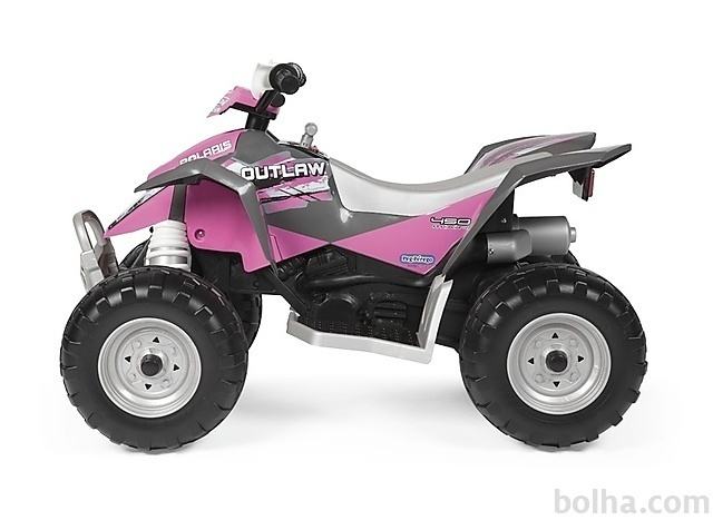 PEG PEREGO Polaris Outlaw Pink Power štirikolesnik na baterijski...