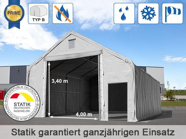 SKLADIŠČNI ŠOTOR EVEREST PRIME PLUS 8x20 M višina 3 m cerada 720g/m2