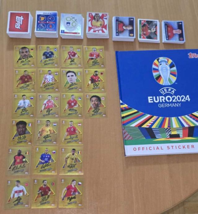 Euro 2024, vse sličice, vsi podpisani Star Player-ji, album s trdimi