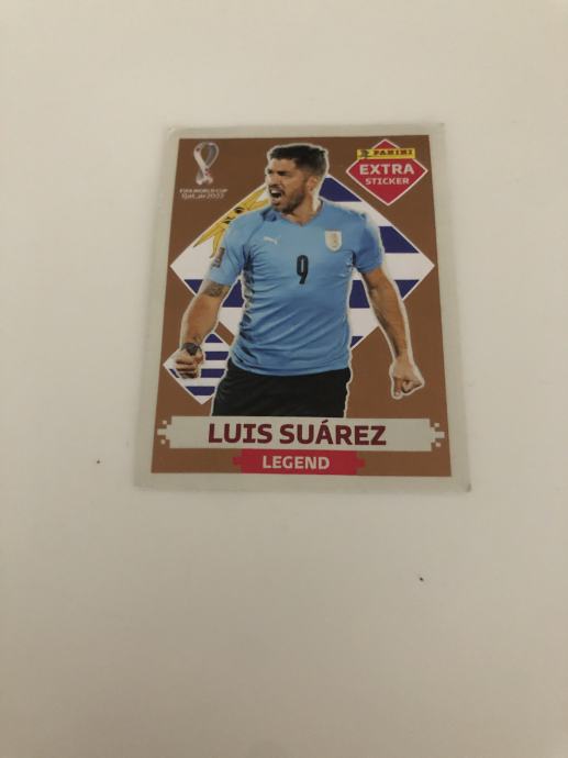 Extra sticker Luis Suarez bronz