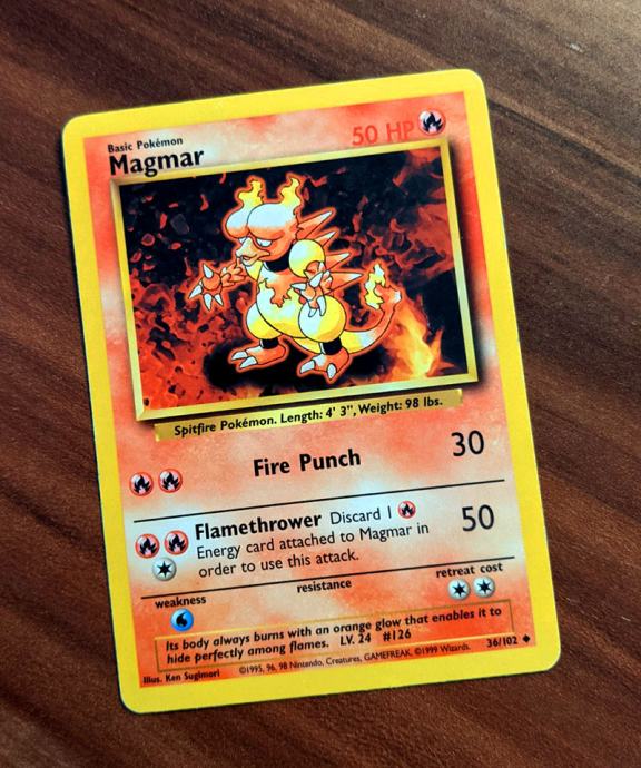 Pokemon TCG, Magmar (First Generation) 36/102