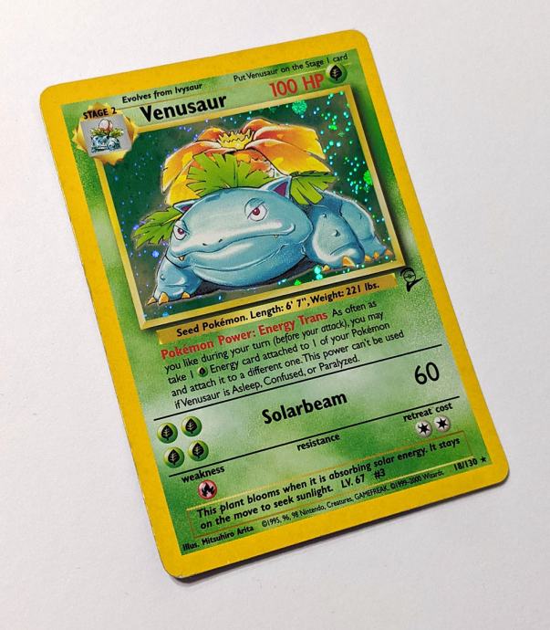 Pokemon TCG, Venusaur (First Generation) 18/130 Holo