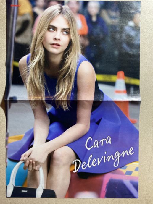 Plakat CARA DELEVINGNE poster / PETER PREVC Sochi 2014 - NOVO