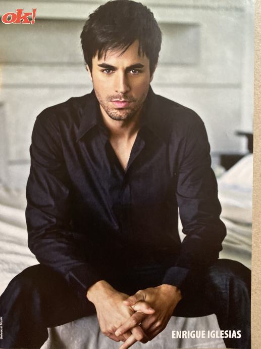 Plakat zapeljivi ENRIGUE IGLESIAS poster Enrique Miguel Iglesias -NOVO