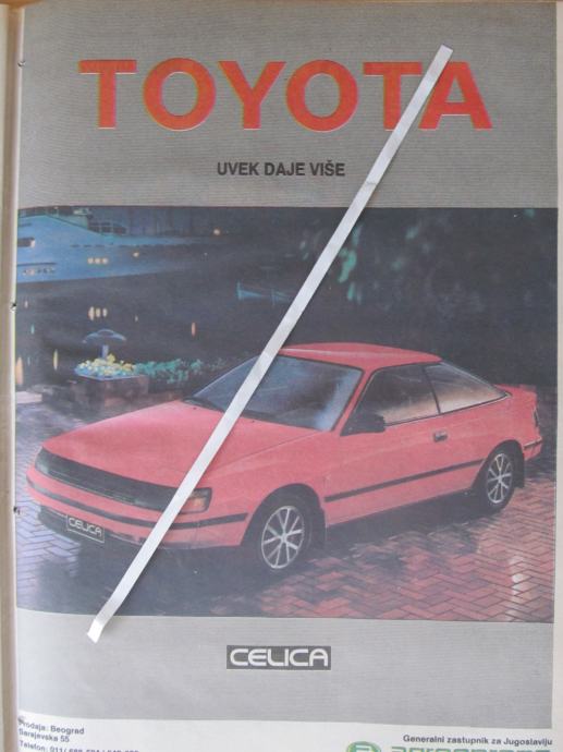 TOYOTA- reklame iz časopisa