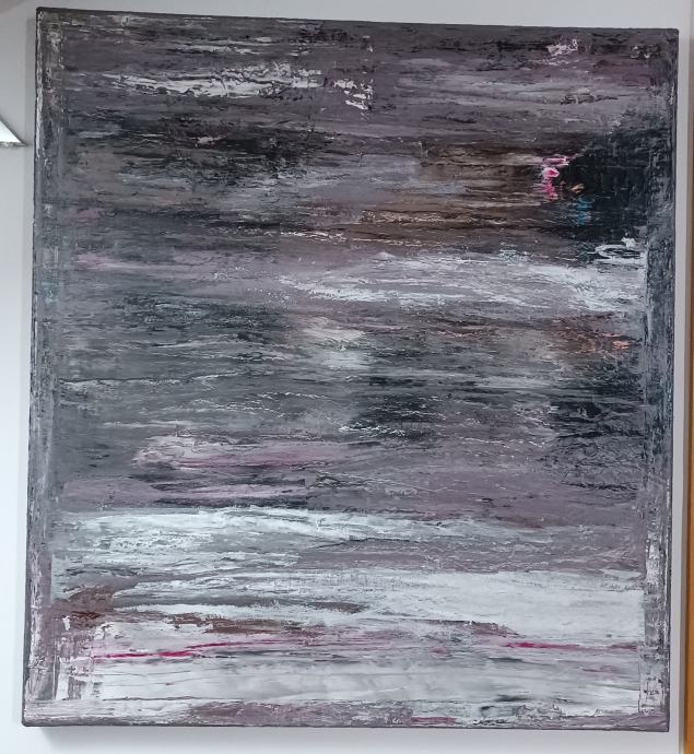 Unikat velika abstraktna slika 100x100cm