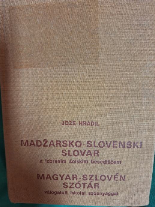 HRADIL MADŽARSKO SLOVENSKI SLOVAR