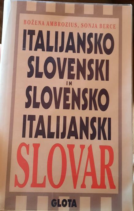 Italijansko slovenski in slovensko italijanski slovar