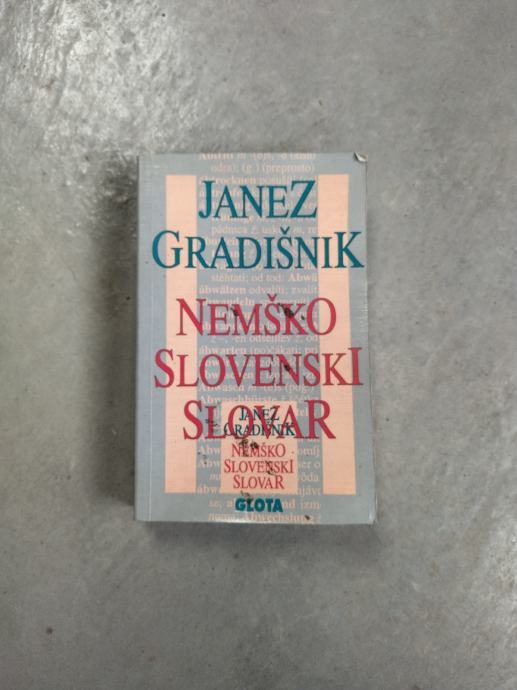 Nemško slovenski slovar Janez Gradišnik