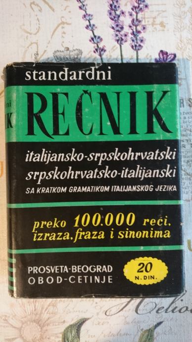 Standardni rečnik. Italijansko-srpskohrvatski i srpskohrvatsko-italij.