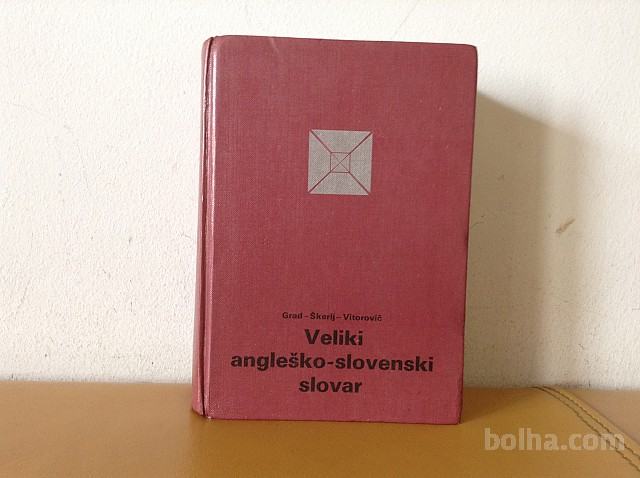 veliki angleško slovenski slovar