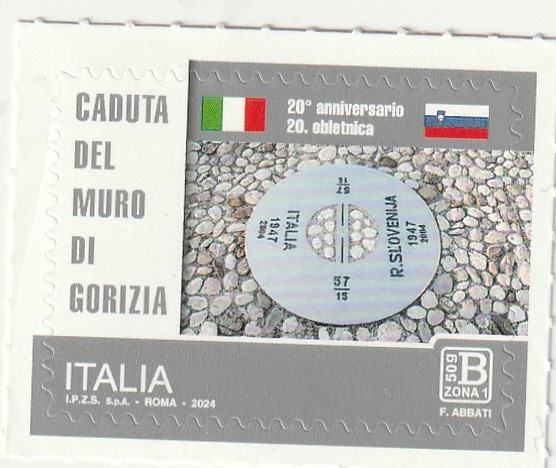 Italija 20 OBLETNICA PADCA ZIDU V GORICI ZNAMKA MNH 2024