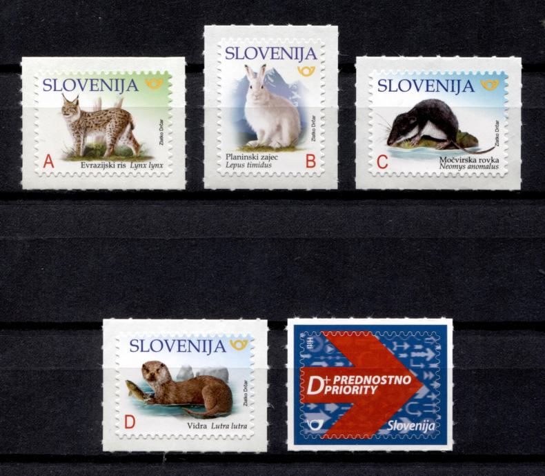 PONATIS - SLOVENIJA 2019 ŽIVALI REDNE ** Mi 1316C/1320C ** komplet