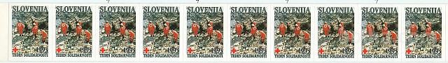 SLOVENIJA 1993 - Teden solidarnosti, nalepka nežigosana