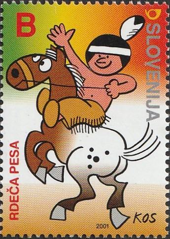 SLOVENIJA 2001 - (MI.342)  RDEČA PESA