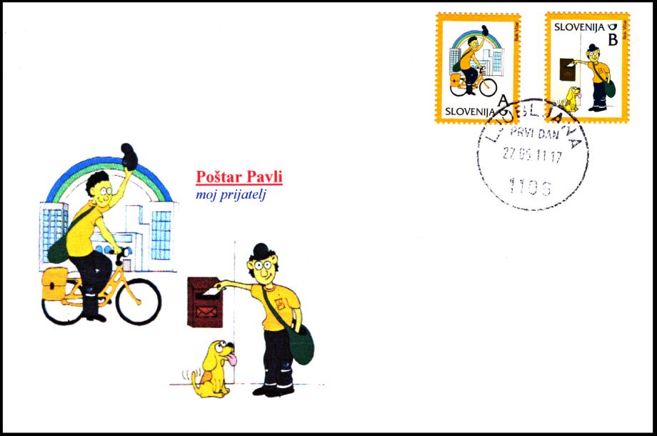 SLOVENIJA 2011 POŠTAR PAVLI ** Mi 894/895 ** OPD-FDC