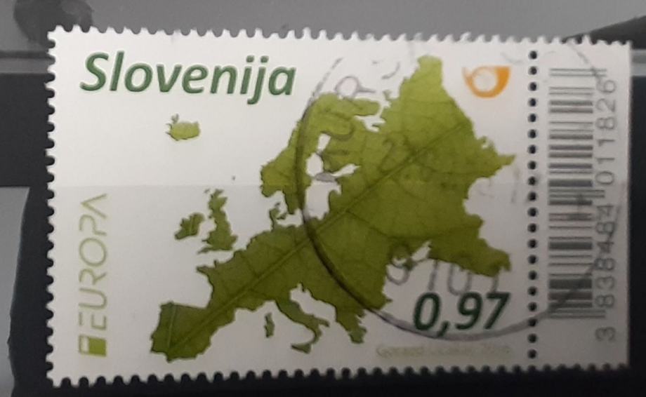 Slovenija 2016 Europa cept  žigosana znamka
