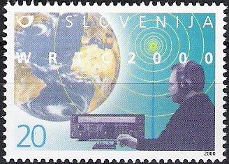 Slovenija 306 telekomunikacije radio valovi planet zemlja ** (max)